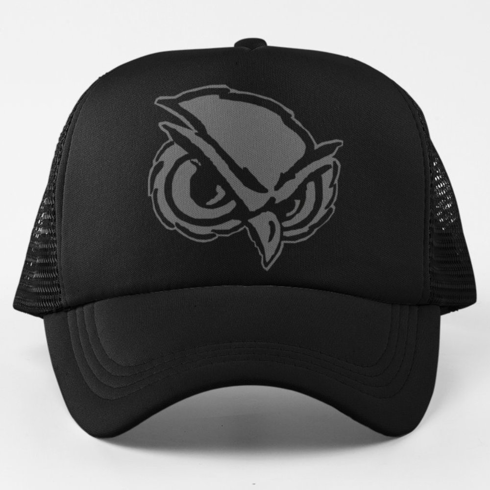 Black Owl Logo Trucker Hat